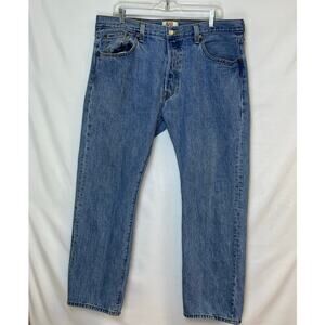 Levi’s 501 Mens 38x30 Blue Button Fly Straight Leg Stonewashed Denim Jeans 09/08